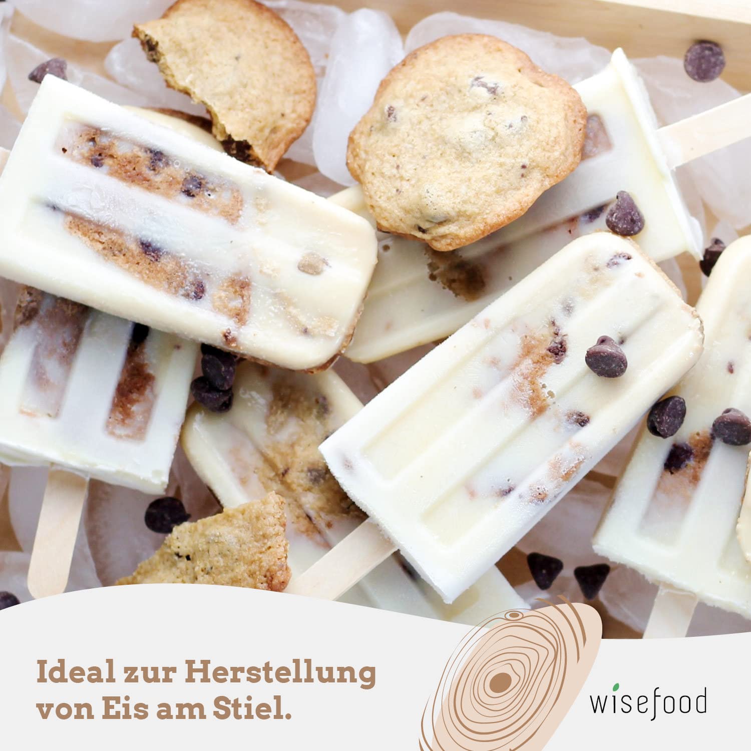 Legno Fai Da Te 200 Bastoncini Legno Per Gelato Fai Da Te - 9.3x1 Cm, Per Ghiaccioli E Lavoretti Creativi Spiedini Legno