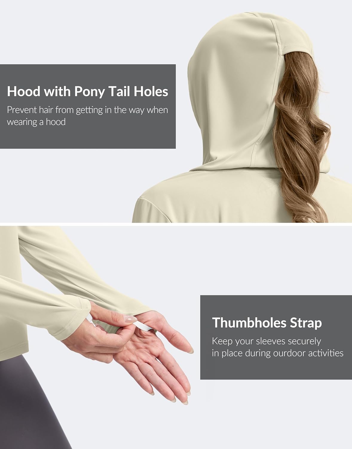 G Gradual Women's UPF 50+ Sun Shirt with Hoodie Long Sleeve UV Protection Shirts Lightweight Hiking Fishing Shirts for Women - Image 7