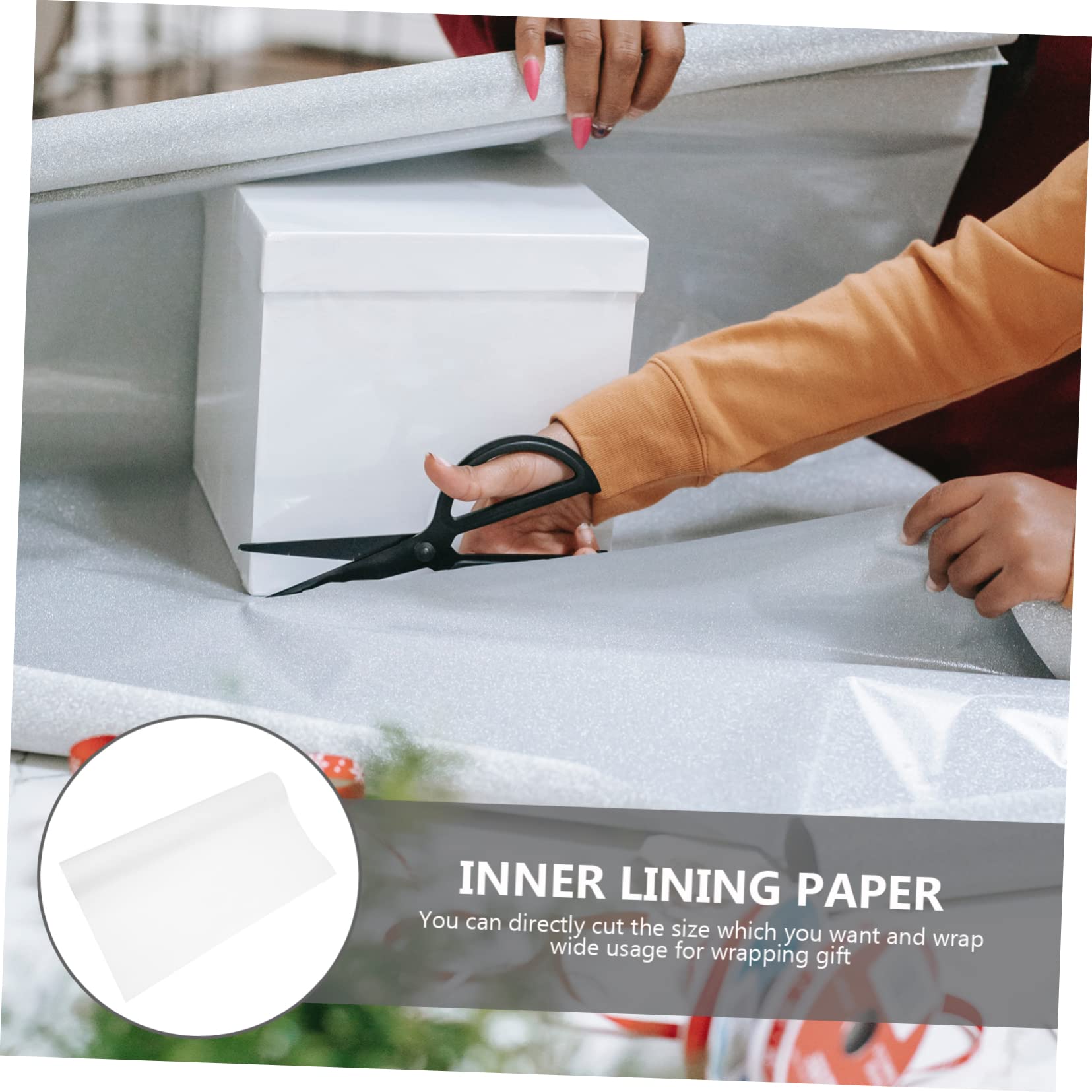 Abbaubares Deckpapier aus Papier Weiß für Verpackung