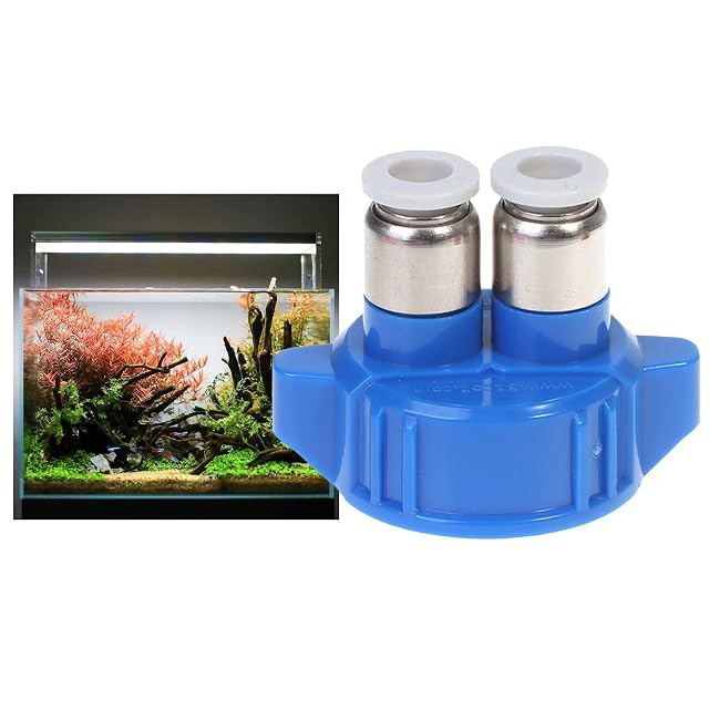 Foto 5 de 8 de U/ D Plástico Doble conectado CO2 sistema Generador Tapas de botellas para Acuario Fish Tank Plantas Equipo…