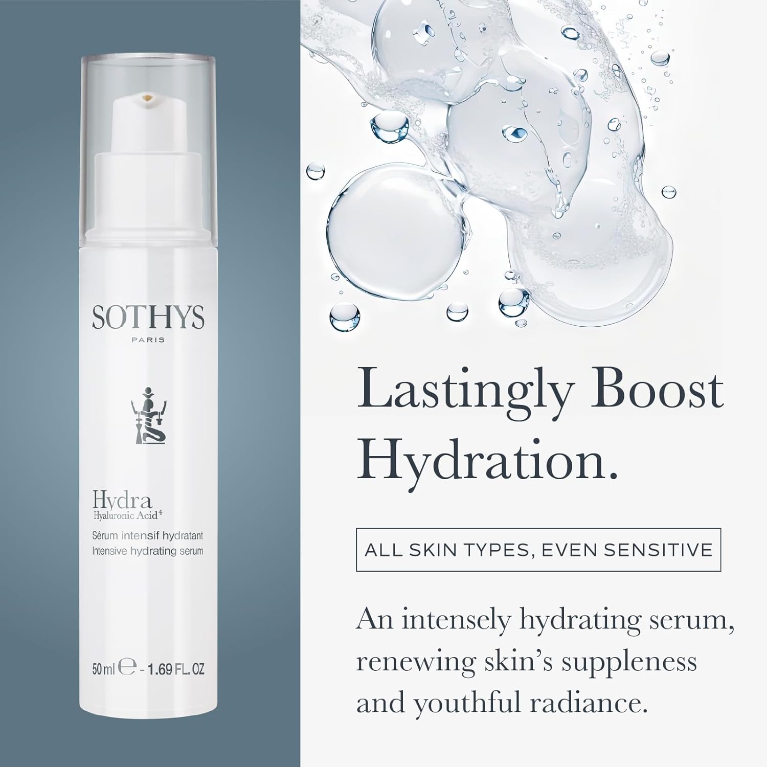 SOTHYS Hydrating Intensive Serum | Hyaluronic Acid Serum for Intense Moisturizing and Anti-Aging Barrier | For All Skin Types - Image 2