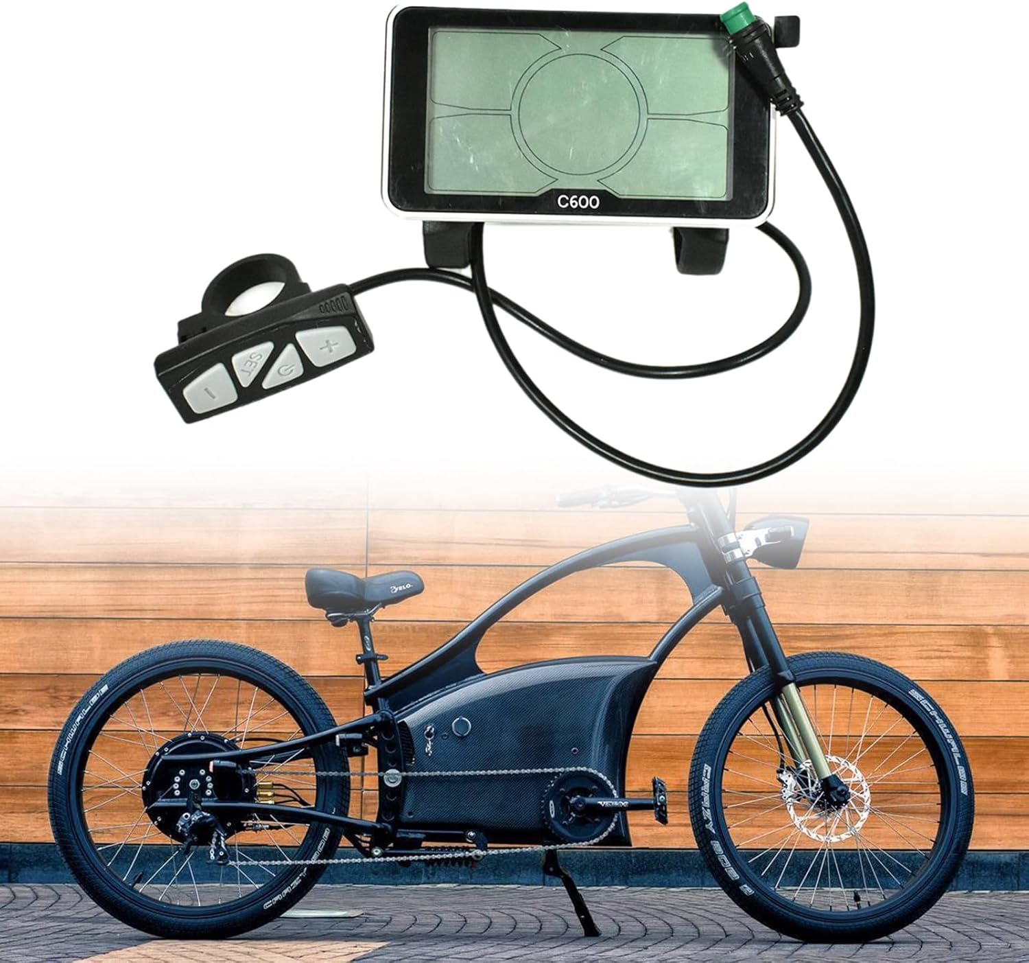 Replacement Scooter Display Screen 4In Electric Scooter with Connector 24V 36V 48V LCD Panel