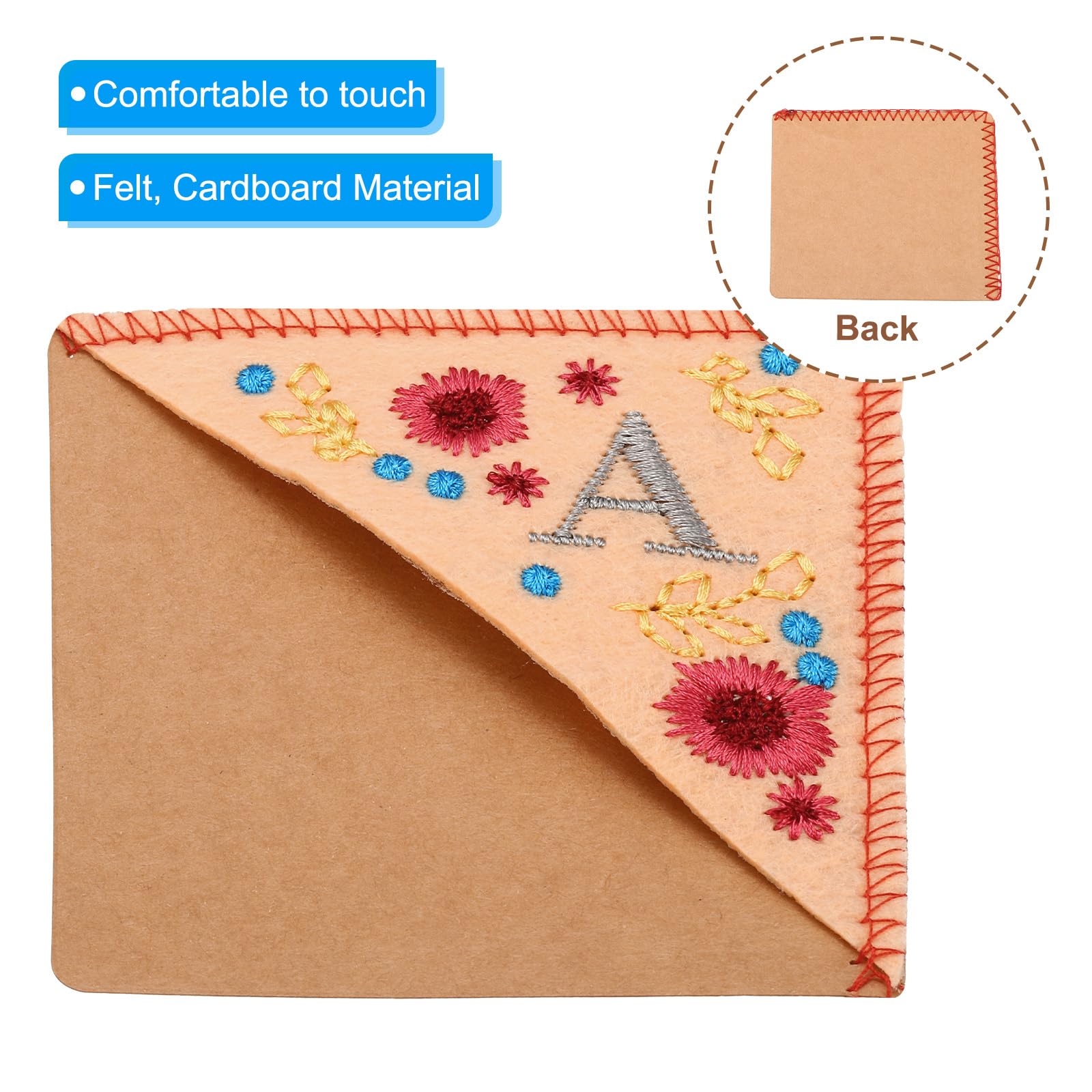 PATIKIL Personalized Embroidered Corner Bookmark - Image 3