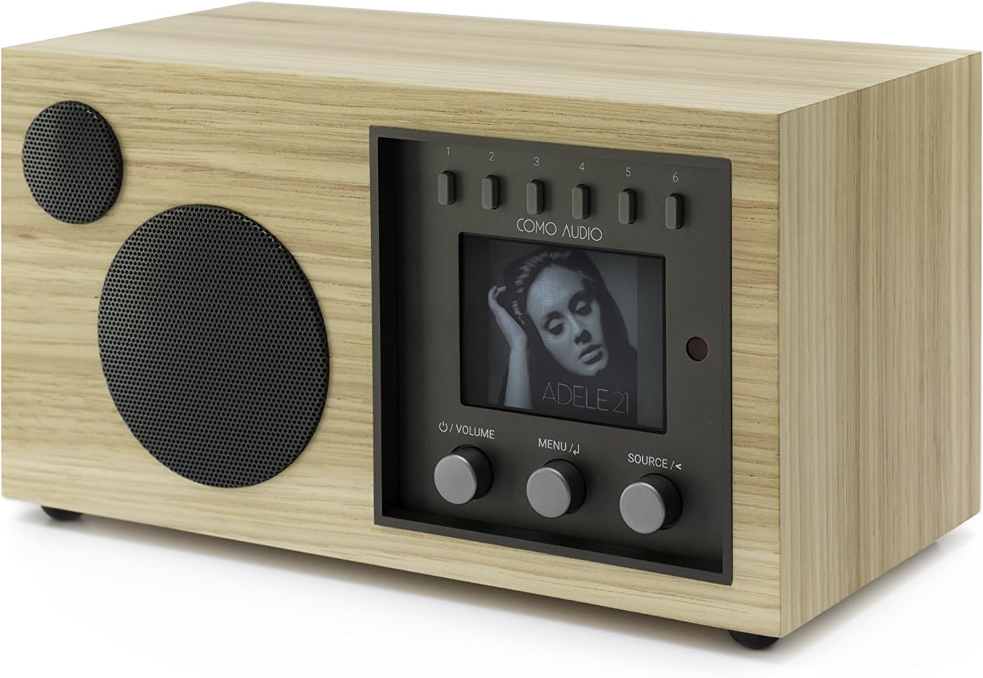 Como Audio Solo Wireless Speaker - Hand-Crafted Veneer Cabinets- One Touch Streaming, Internet Radio, Bluetooth, Wi-Fi - Hickory (Global Edition) : Electronics