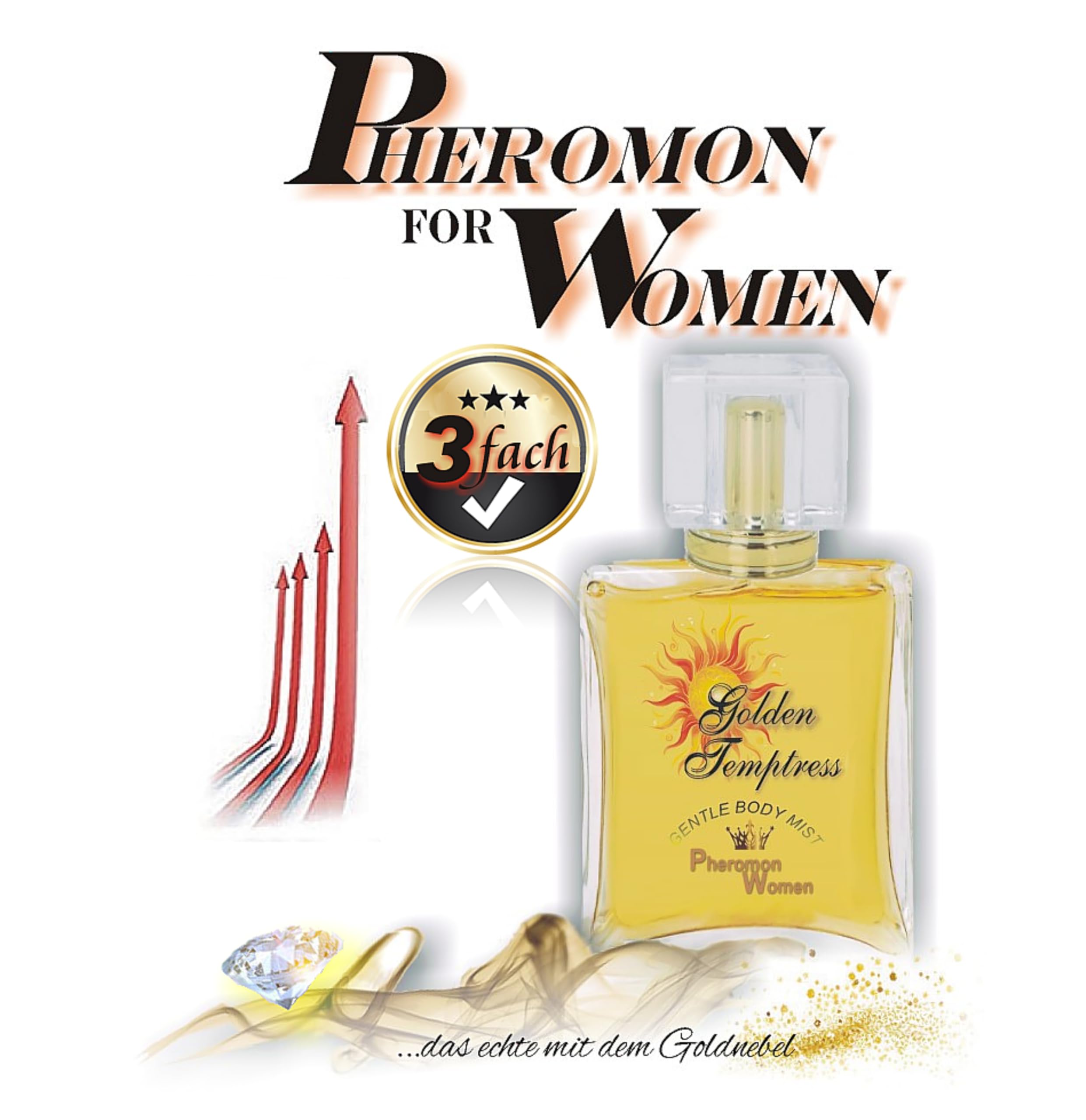 Perfume de feromonas para mujer sexi – Golden Temptress – Gentle Body