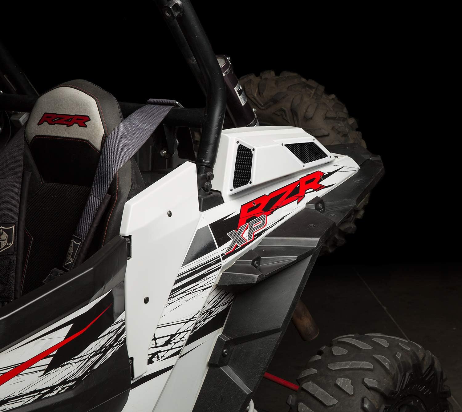 Maier USA 14-20 Polaris RZR XP 1000 Turbo Intake Scoops - White - 194761