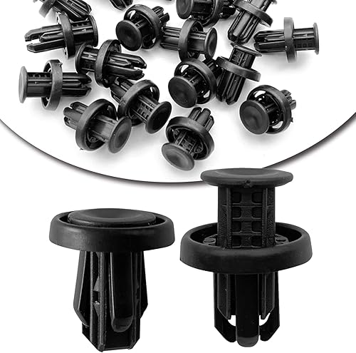 20 remaches de sujeción, cubierta de parachoques delantero trasero, rejilla de guardabarros debajo de la cubierta, clip de retención tipo empuje