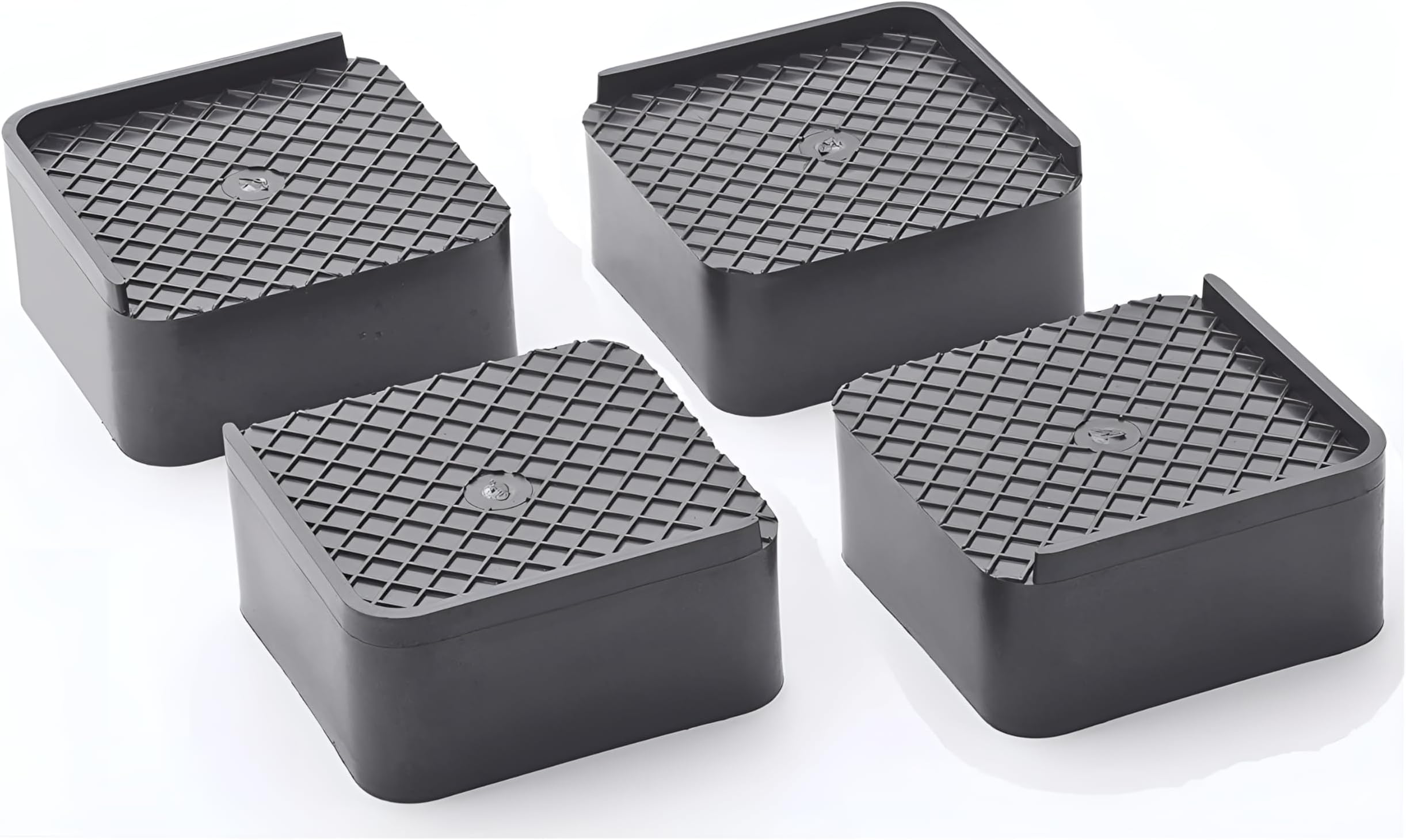 Oblivion Pads for Washing Machine 4 Pc - Square Base Stand, Bed Height Increaser Riser Support for Heavy Furniture, Sofas, Fridges, and Refrigerators, Adjustable Extender to Rise for Better Support