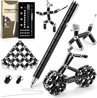 Juboury Magnetic Fidget Pen, Decompression Magnetic Toy Pen, Stress Relieving Gift for Adults Kids