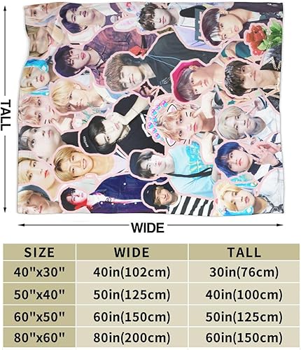 Miniatura 9 de Manta para niños callejeros, Han Ji Sung, suave y cómoda, manta de lana para decoración de sofá, oficina, coche, hogar, acogedora felpa, camping,