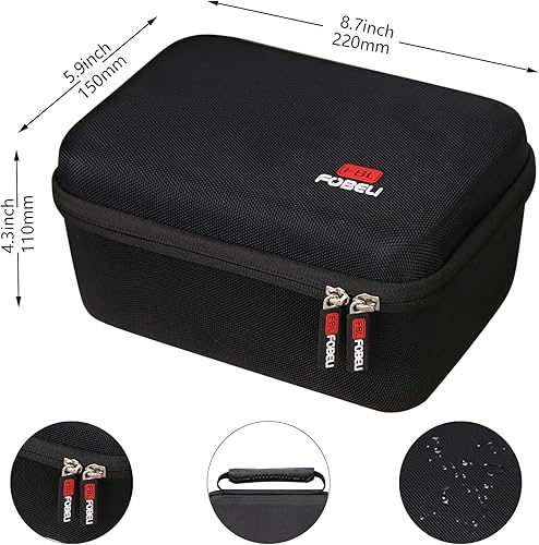 Miniatura 6 de FBLFOBELI Estuche rígido de almacenamiento EVA para Sony ZV E-10  Sony ZV-1 lente intercambiable sin espejo, kit de cámara de vlog sin espejo, bolsa