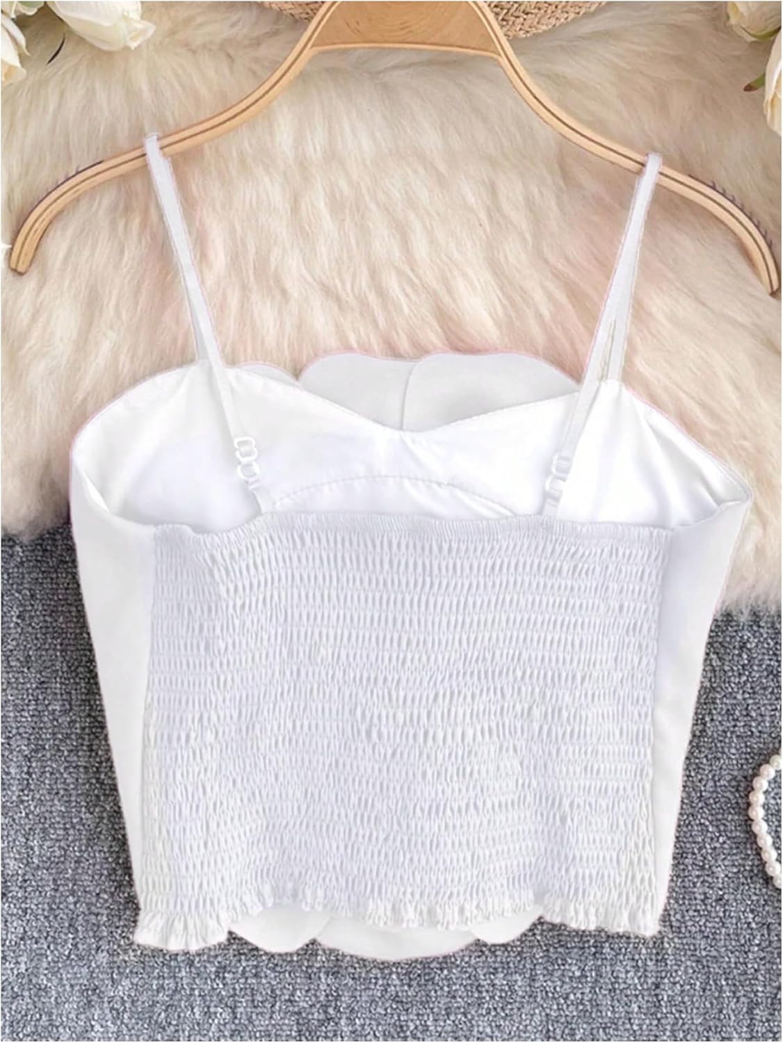 GORGLITTER Women's Flower Backless Summer Going Out Crop Tops Trendy Y2K Boho Sleeveless Cute Vacation Dressy Tube Top - Image 2