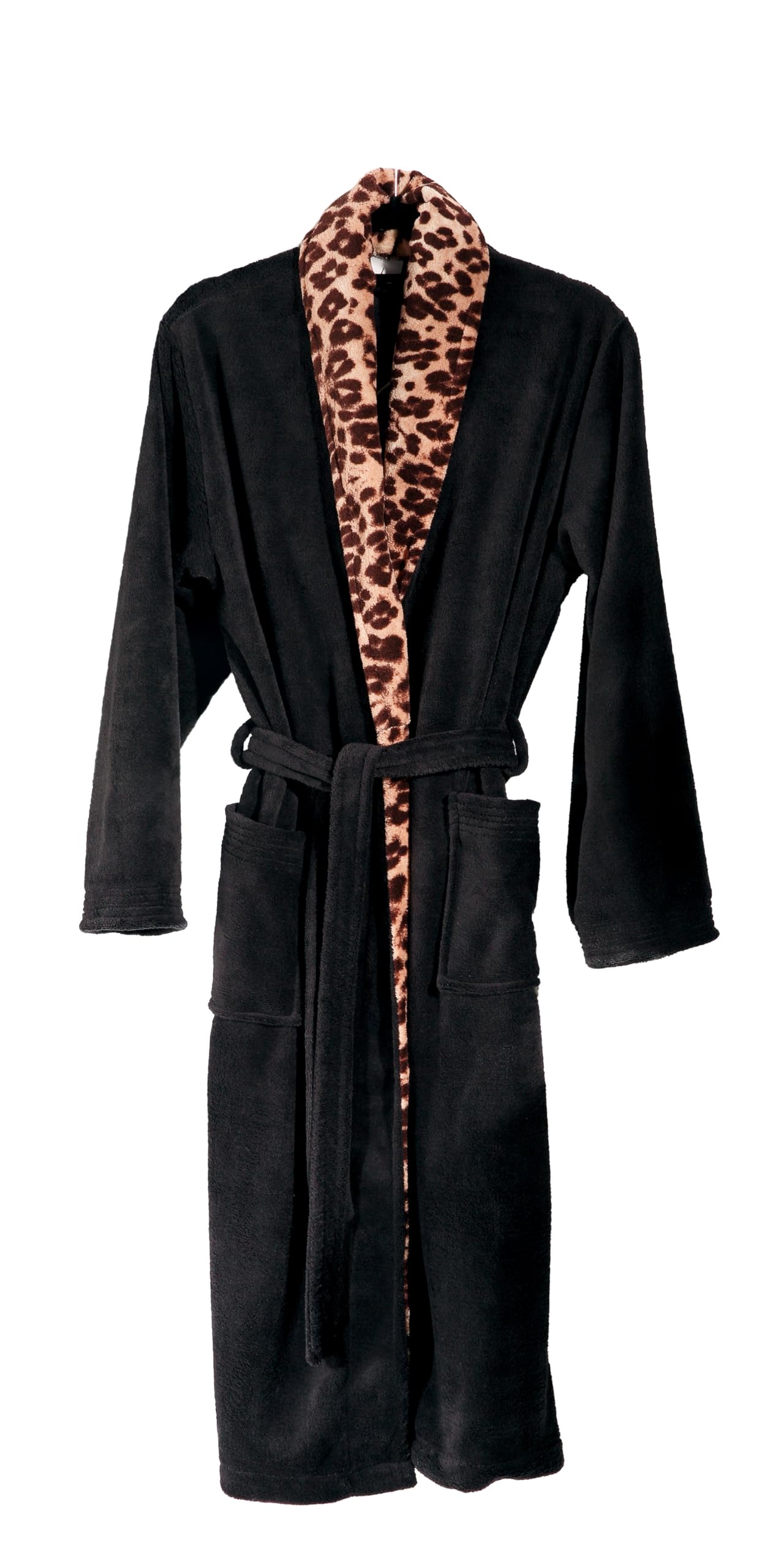 Tex Idea Unisex Multicoloured Playboy Bathrobe Leopard With Bunny - Size Xl, De/Nl/Se/Pl, Alphanumeric, Xl, Regular, Regular