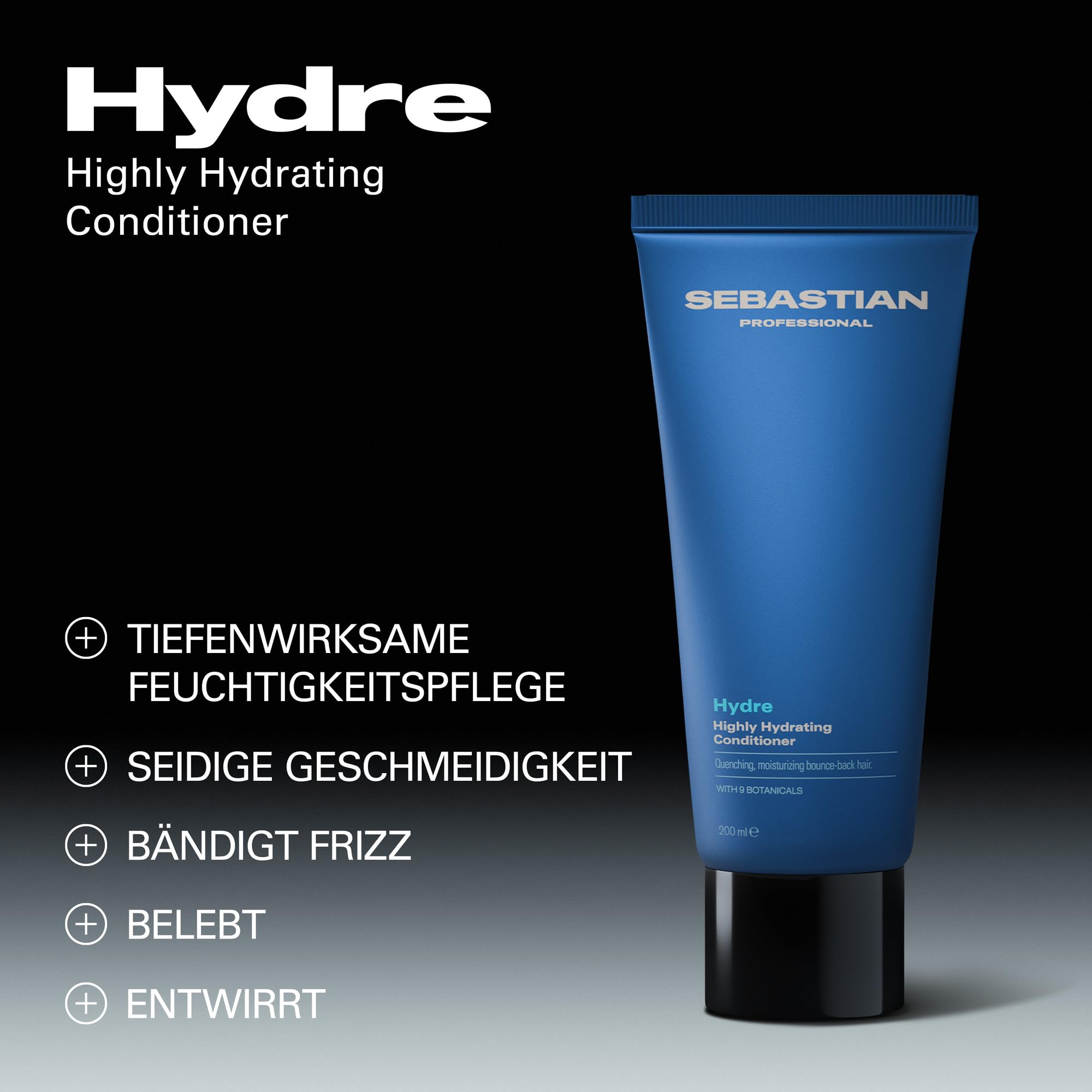 Sebastian Professional Hydre Highly Hydrating Conditioner – Feuchtigkeitsspendende Pflegespülung für trockenes, strapaziertes & coloriertes Haar – Haarspülung für chemisch behandeltes Haar – 1000 ml