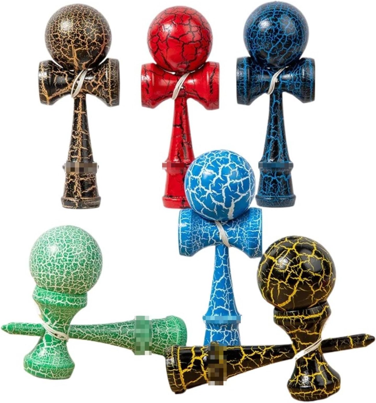 Crack Painted Kendama Toy Outdoor Fitness Balls Train Eye-Hand Coordination for Teen Adults Outdoor Fun Juggling Sports Ball (5)