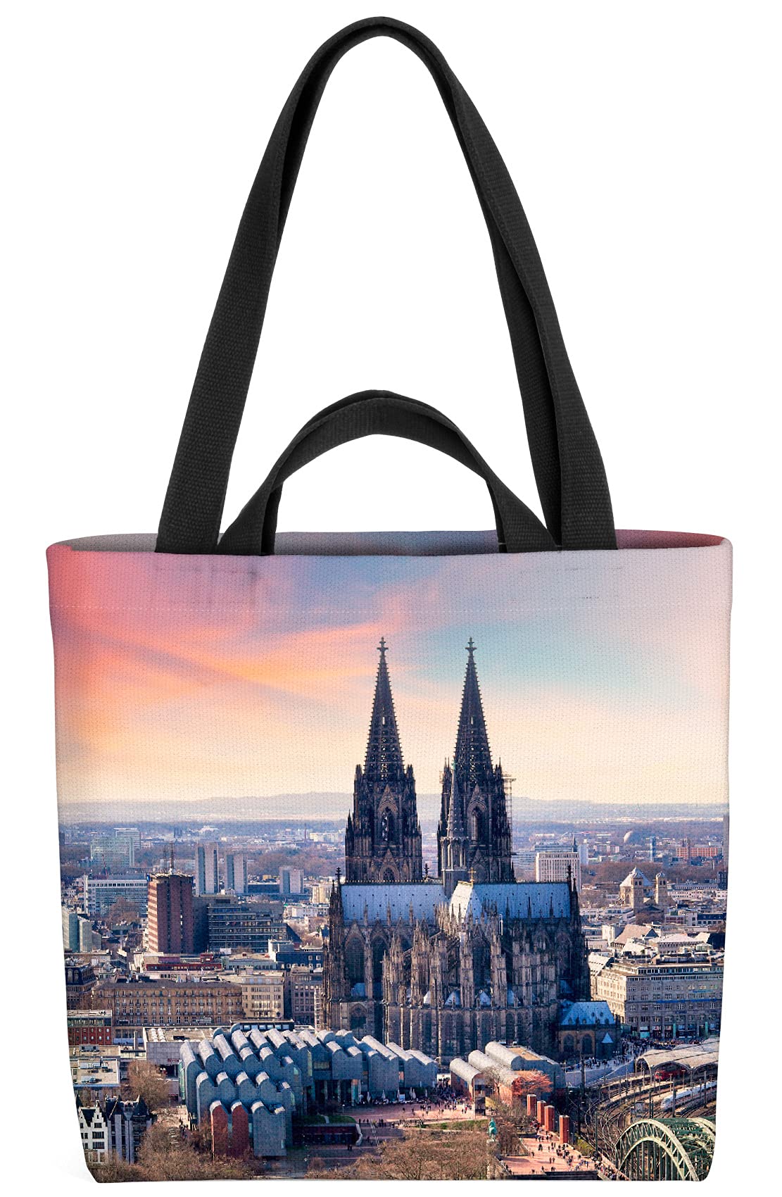 VOID Navi di carta Borsa della spesa 33x33x14cm,15l shopper shopping bag tracolla