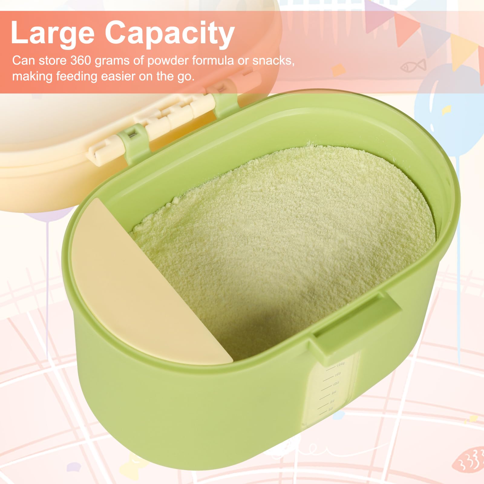 Formula Powder Container With Divider Snapklik.com : Accmor Baby Formula Dispense On The Go, Portable Milk ...