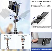 Vista 4 de Trípode flexible para teléfono Selfie Stick Mini cámara trípode soporte para teléfono con soporte de zapata fría trípode de viaje trípode de mesa