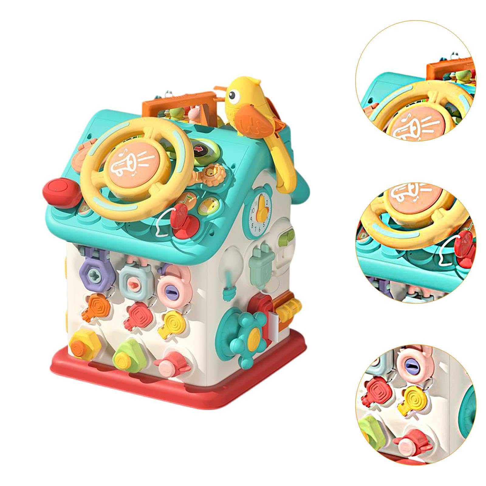Busy Cube Aktivitätsbrett, Lernspielzeug, Formensortier Und Zuordnungsspiel, Sinnesbrett für Kinder