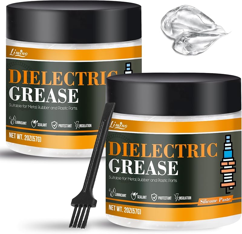 Pâte en silicone - 114g de Grasa Dieléctrica y para Automoción para Componentes y Conectores Eléctricos, Bujías, Juntas Tóricas de Automoción, Frenos - Grasa de Silicona Impermeable