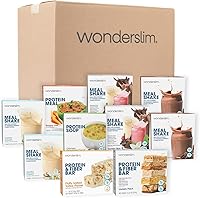 Vista 1 de Wonderslim Kit de comidas para bajar de peso de 4 semanas: 140 alimentos dietéticos listos para comer para perder peso, comidas preenvasadas