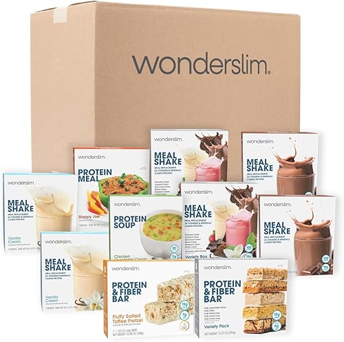 Miniatura 14 de WonderSlim Kit de pérdida de peso de 1 semana con 35 comidas y aperitivos