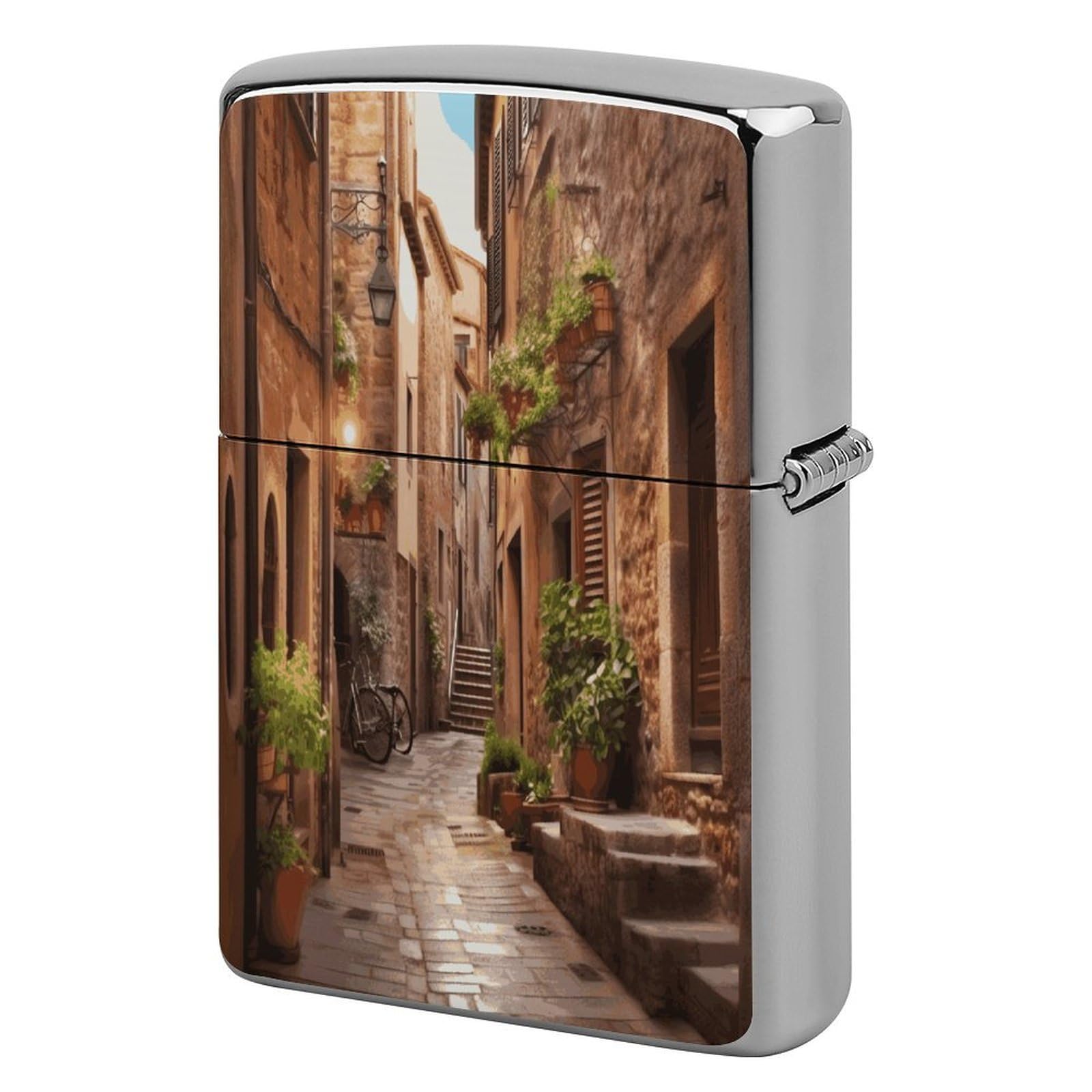 Fodpand Style Italian Street Metal Lighter Case Cover Lighter Sleeve