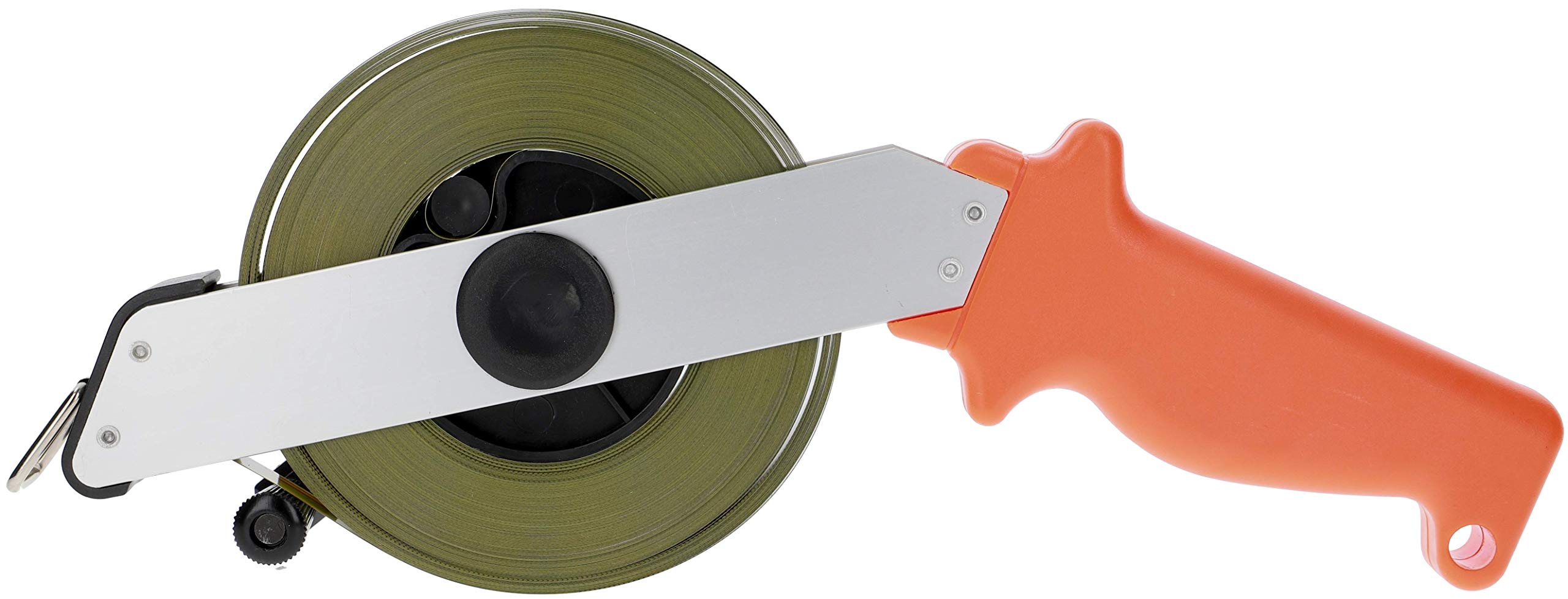 PRODIAMANT® Stahl Maßband 50m [MAßBANDBREITE 13MM] - Bandmaß - Rollbandmaß mit Zentimeter & Millimeter Skala - klappbare Kurbel - Robust & Rostgeschützt - Messungen für Profis & Heimwerker - Langlebig