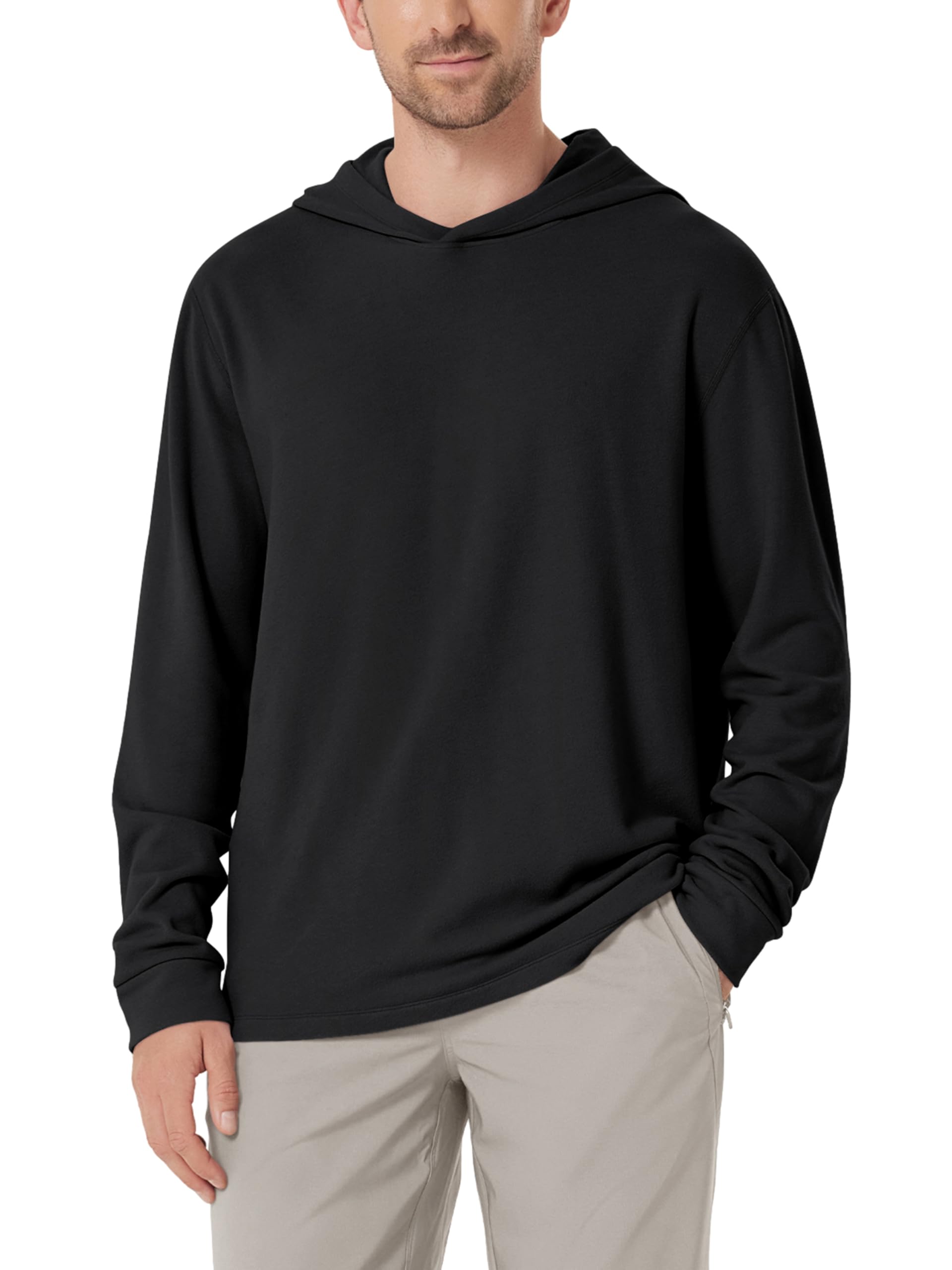 Men's Stretch Fleece Hoodies – Ultra-Soft Cozy Warm Pullover Top Long Sleeve Hooded Sweatshirts