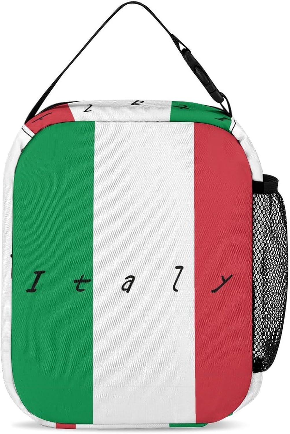 Italy Flag Italian Cute Backpack Sets with Lunch Box And Pencil Case Casual 3Pcs Daypack Set for Women Men image 5