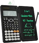 Scientific Calculator for High School 991ES Plus, ROATEE Calculators Multiview 4-Line Display with Writing Tablet, Rechargeable & Coin Battery Power Calculator Desktop Back to School Office Supplies