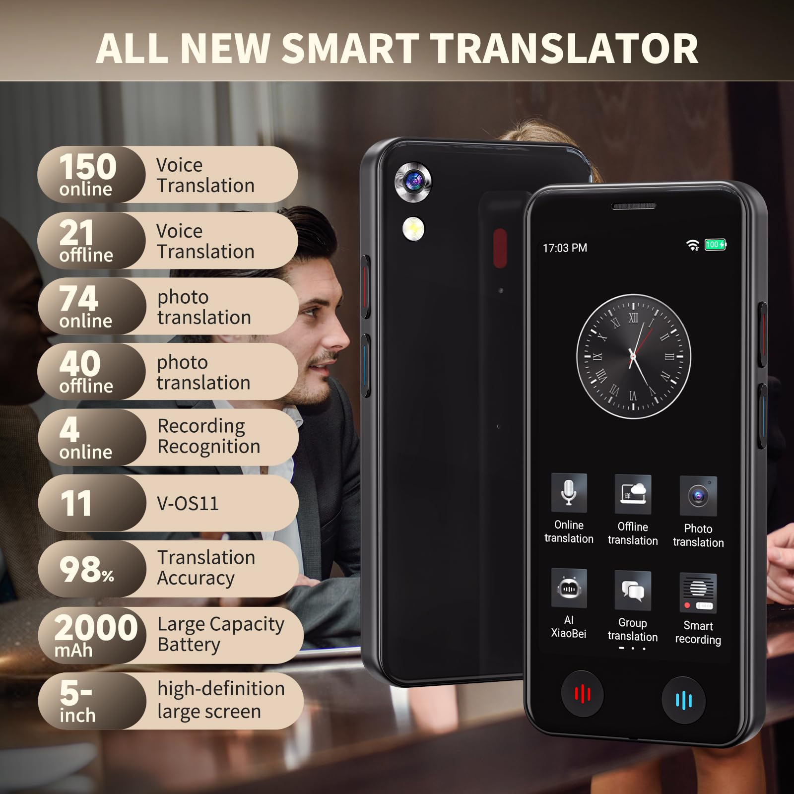 Vormor Language Translator Device 2026 Upgraded - Dettaglio