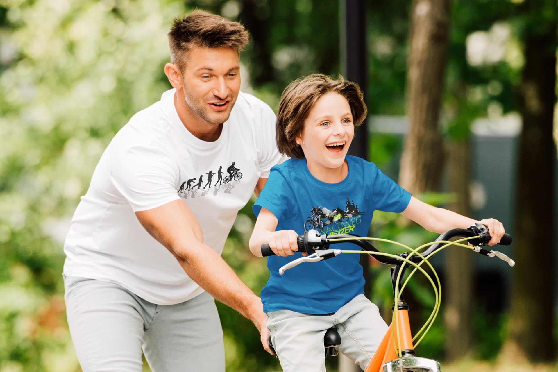 Maglietta da bicicletta per bambini – Waldweg Heizer – Mountain Bike – Abbigliamento sportivo per ragazzi e ragazze – Abbigliamento outdoor