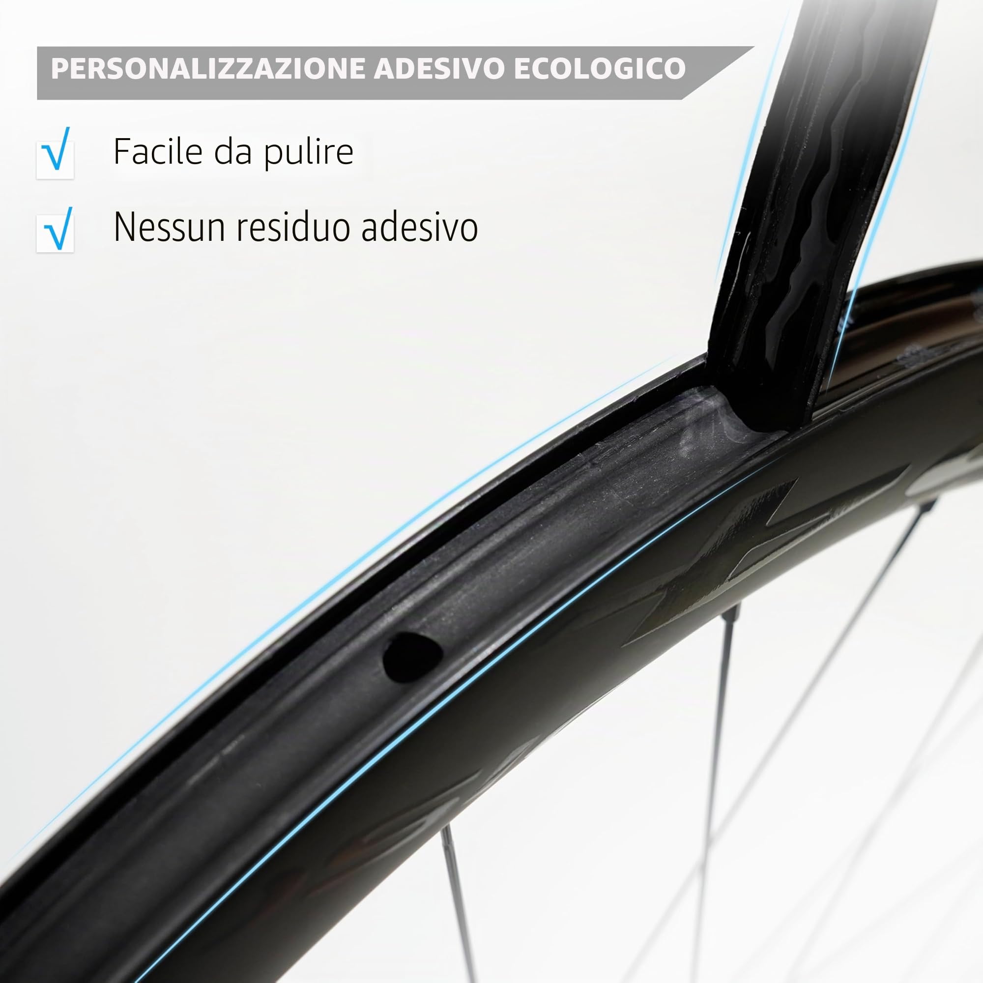 Nastro per Cerchi Tubeless 21-35 mm x 10 m per Bici MTB e Strada Cerchi in Carbonio e Lega