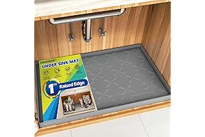 Double Thickness Under-Sink Mat for Bathroom and Kitchen Cabinets
