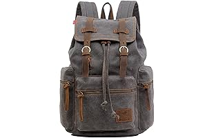 Unisex Canvas Backpack: P.KU.VDSL-AUGUR Canvas Backpack, Hiking Backpack, Laptop Backpack
