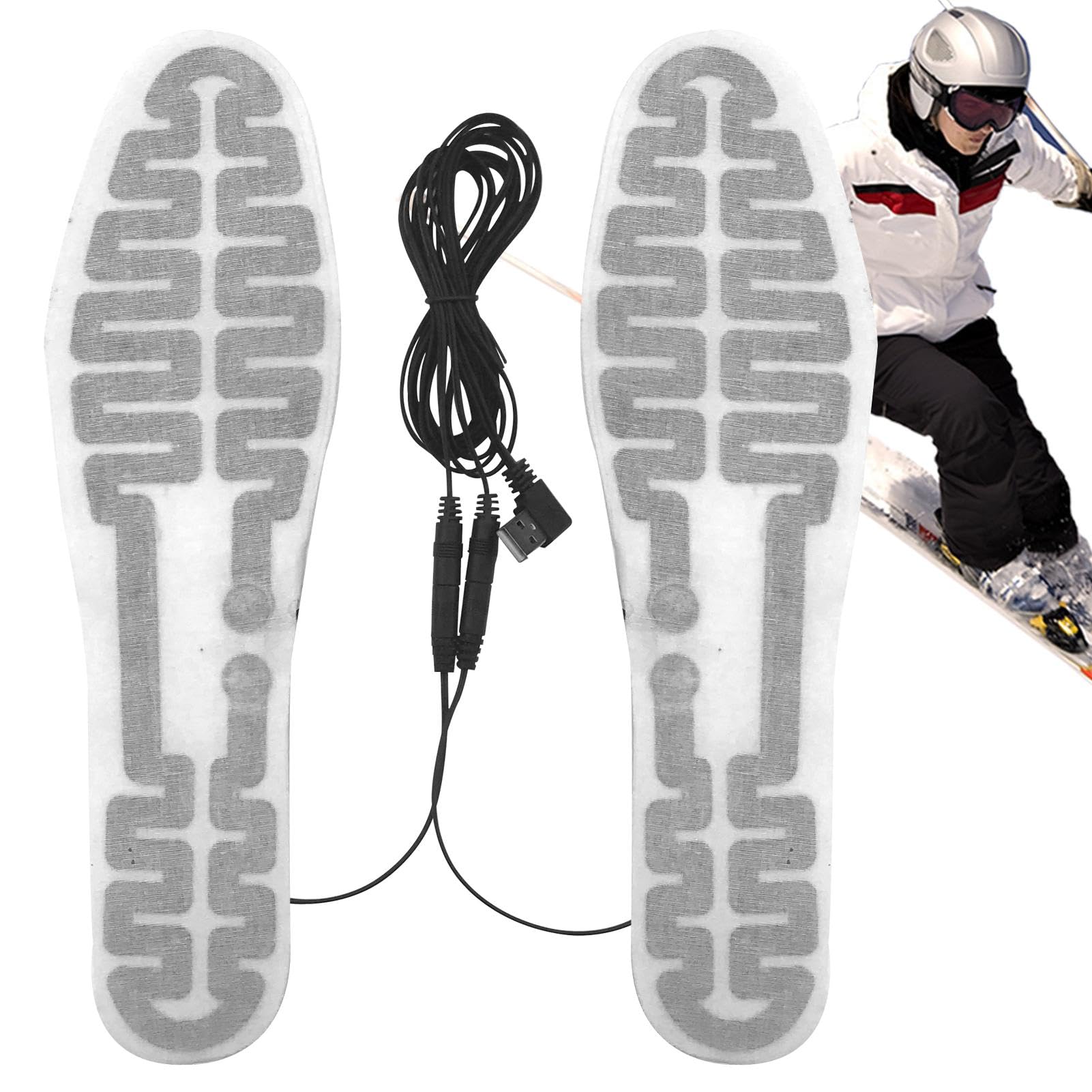 Solette Riscaldate Elettriche Ricaricabili USB – Scaldapiedi Invernali In Peluche Corto, Lavabili