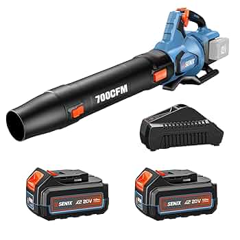 Amazon.com : SENIX Leaf Blower Cordless, 40V Max Electric
