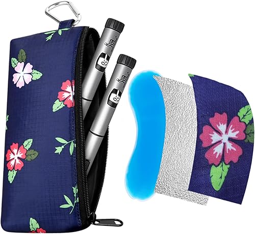 Estuche de viaje para bolígrafo de insulina, suministros portátiles para medicamentos diabéticos, bolsas organizadoras para mujeres, mantiene los