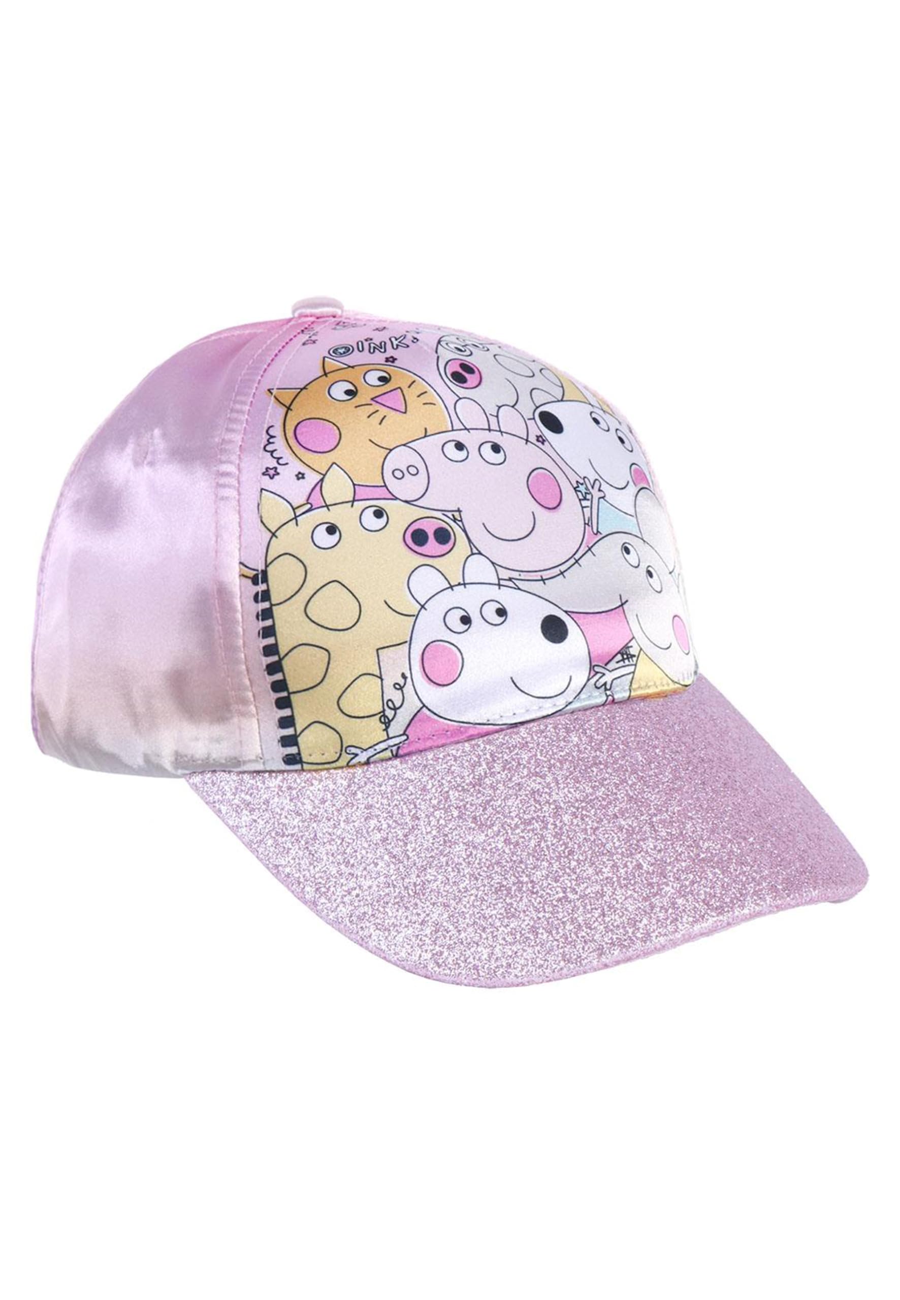 Yuhu.kids Cap Children | Niñas | en aspecto satinado | Peppa Pig | Frozen - La reina de hielo | Minnie Mouse | 53 cm | 4-8 años | Cap Children | Cappy Girls (DE/NL/SE/PL, Numeric, 53, Peppa Pig),