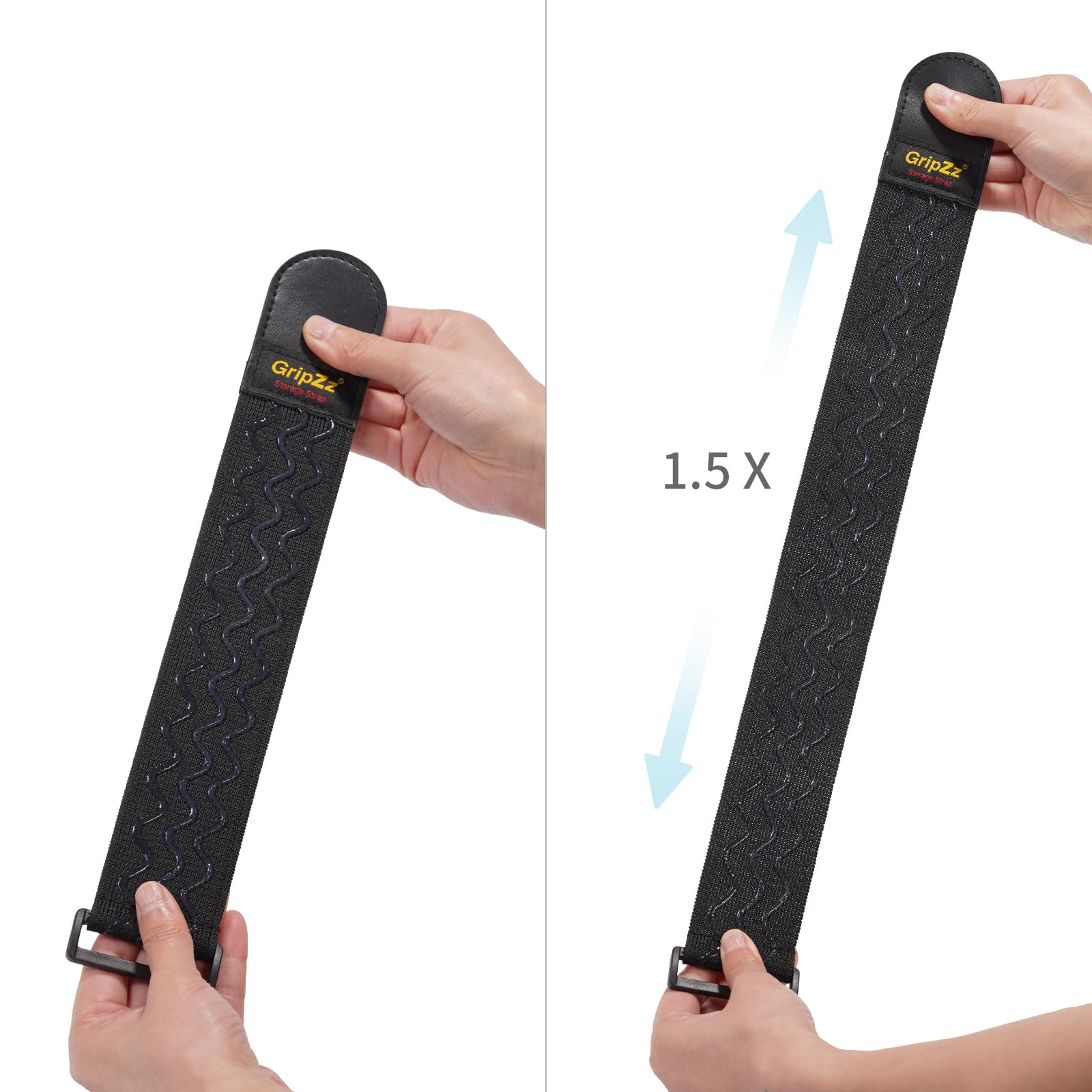 Cinturini Elastici con Chiusure a Strappo, 3 Misure (61/46/30cm x 5cm), Organizzatore di Cavi e Attrezzi per Casa, Officina e Garage