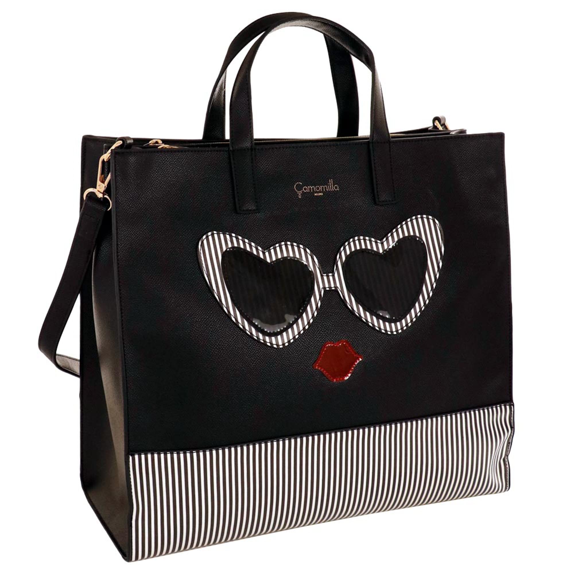 Handbag, with Shoulder Strap, Leatherette