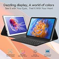 Vista 8 de Tablet with Keyboard, 128GB Android Tablets 10 Inch, 8GB RAM+ 1TB Expansion, 2-In-1 Tablet, Octa-Core Processor, 13+8MP Dual Camera, 5G WIFI
