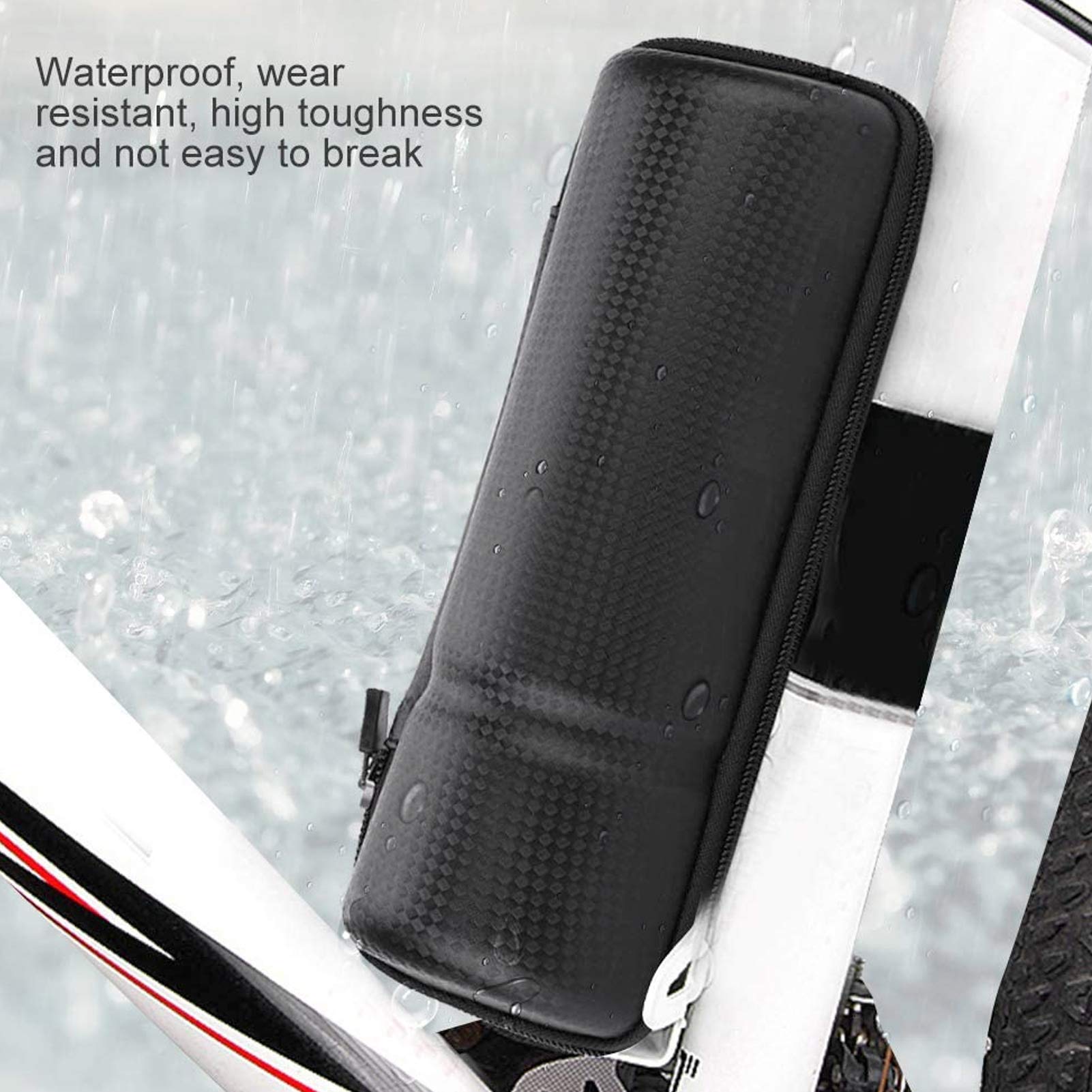VGEBY Borsa Rigida per Bici, Borsa per Mountain Bike Borsa Portatile Impermeabile per Telaio Portaborraccia per Bici Borsa Rigida per Attrezzi di Riparazione deposito portabiciclette