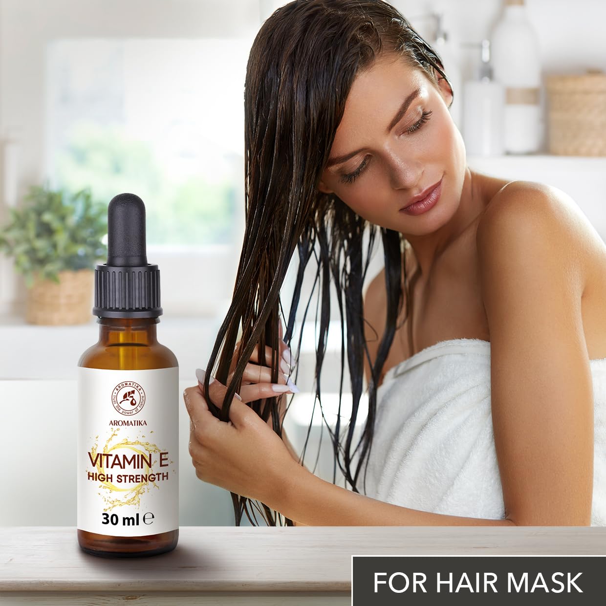 High Strength Pure Vitamin E - Tocopherol Oil – Concentrated Natural 30 ml – Nutritional Supplement/Skin & Hair Care Base