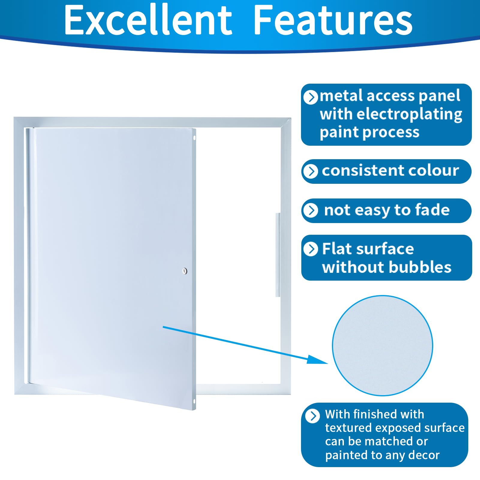 Access Panel 24 X 24,Metal Access Door,Builtin Lock