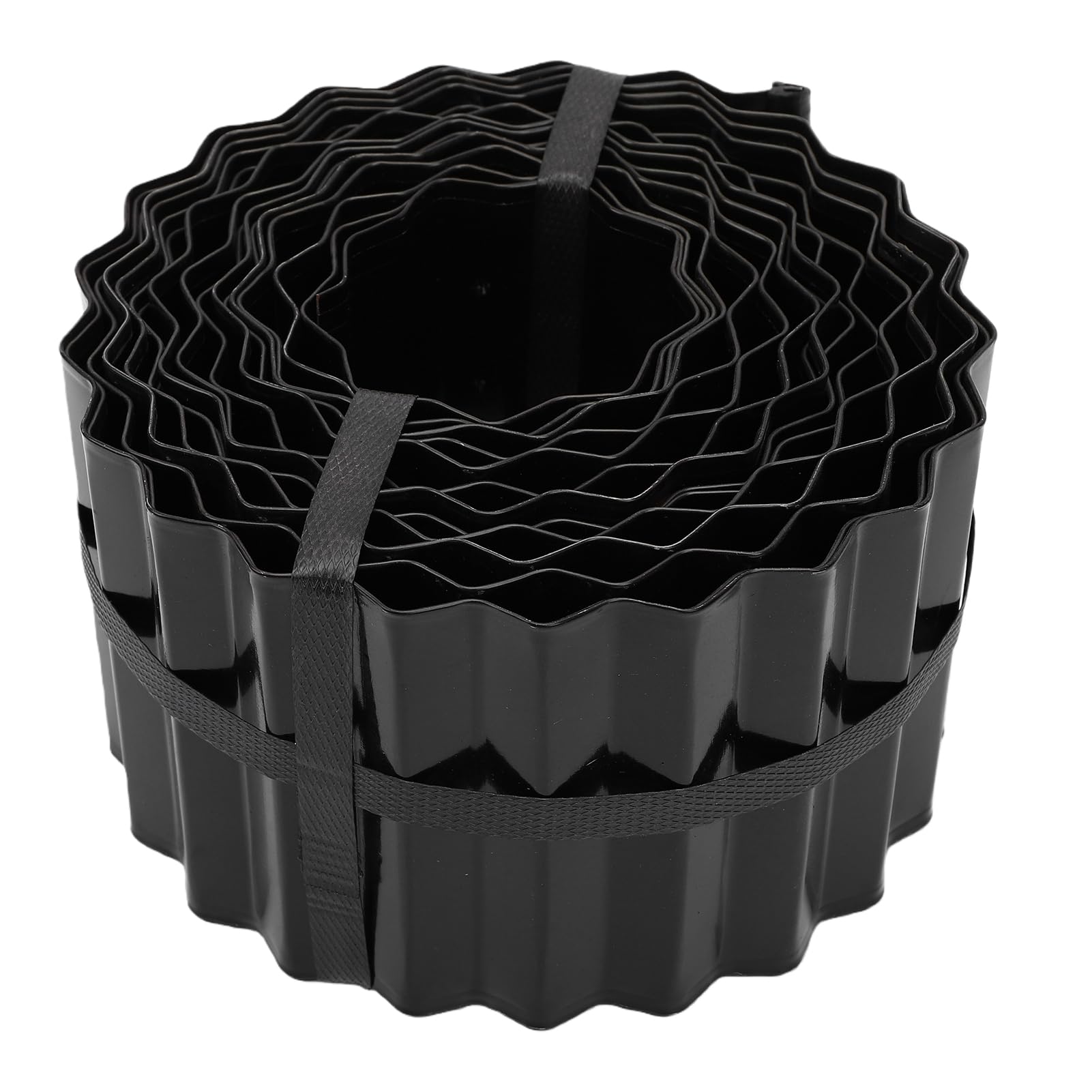 Hyuduo Bordure de Jardin Ondulée, Durable Lisière Métal Noir pour