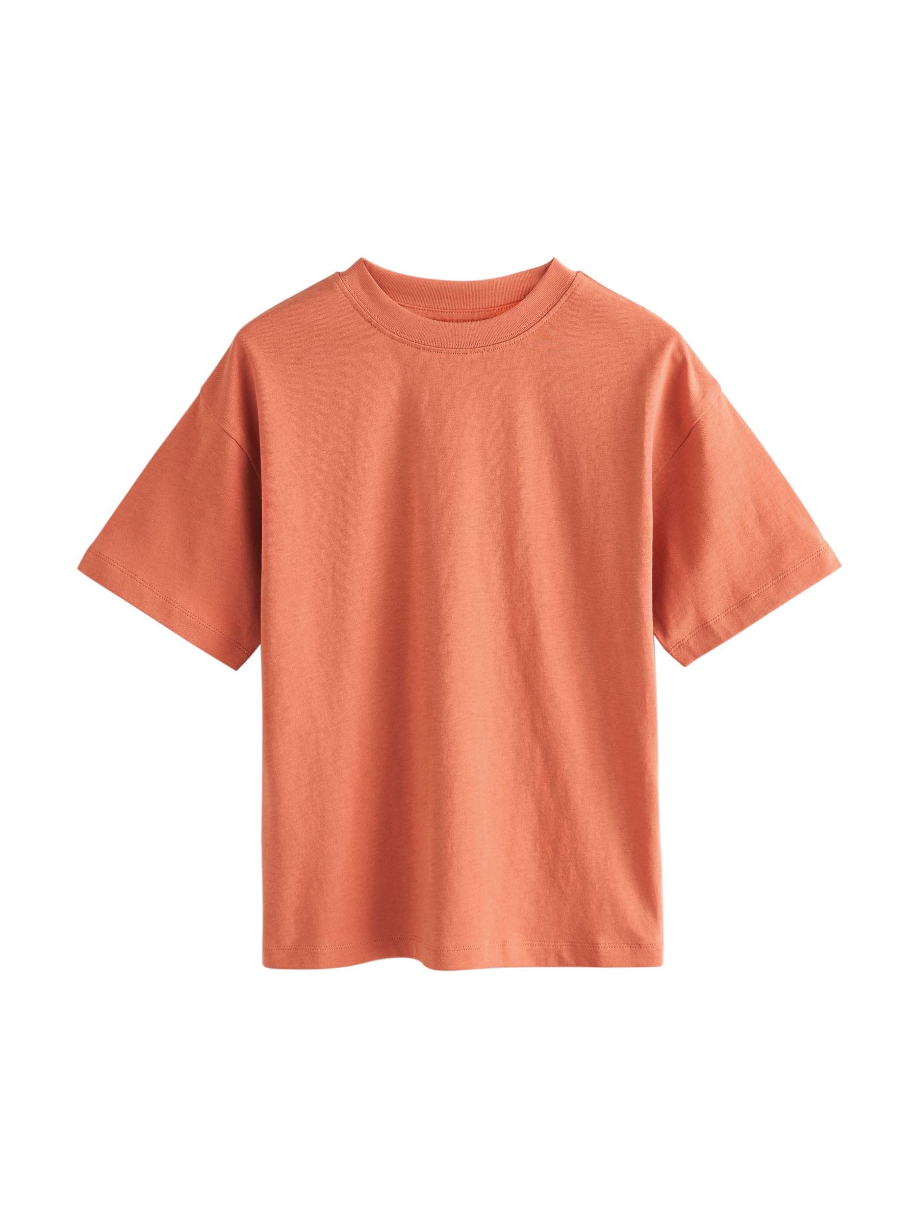 NEXT Jungen Relaxed Fit Kurzarm-T-Shirts, 8er-Pack