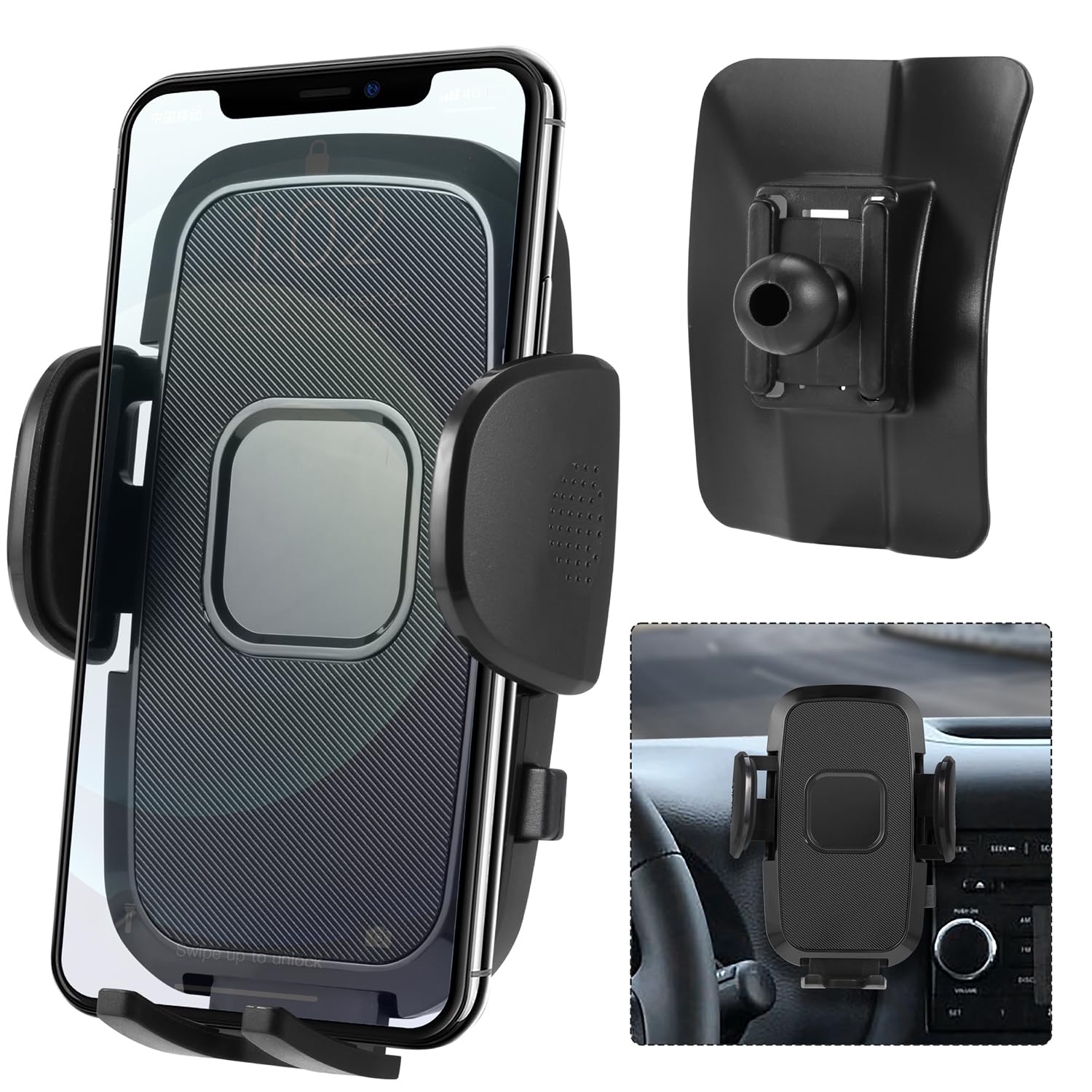 szyuchen Car Cell Phone Holder Mount for Jeep Wrangler JK JKU 2017 2016 2015 2014 2013 2012 2011 Interior Accessories, Dashboard Mobile Phone Stand