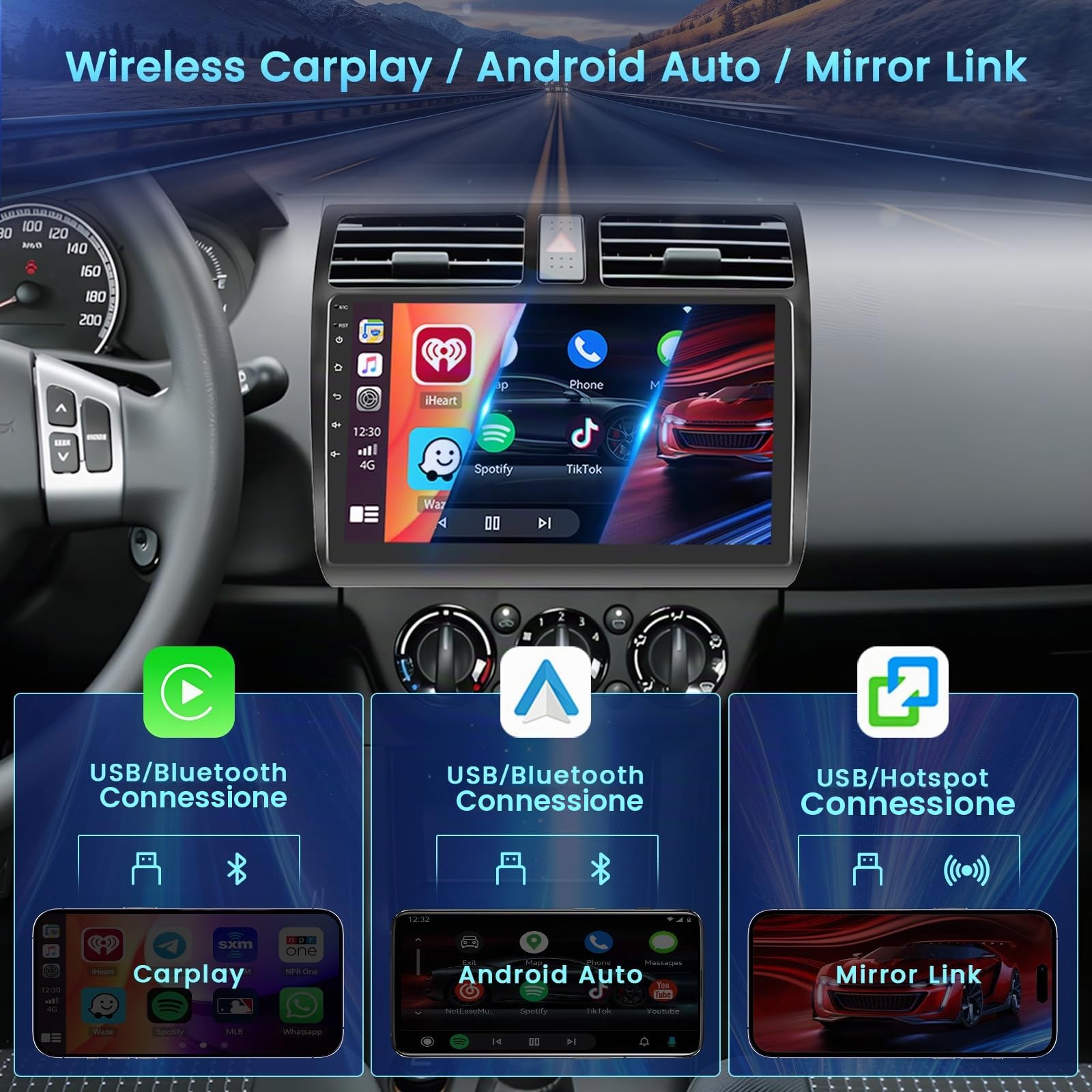 [2+64G] Android 10.1" Autoradio per Suzuki Swift 2003-2010